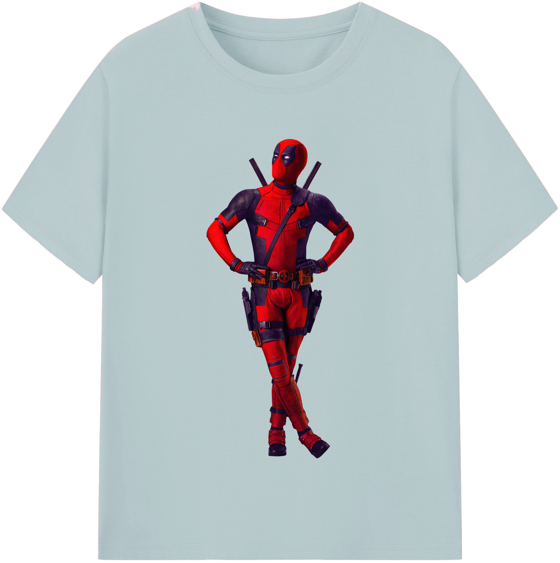 （画像用） Deadpool デッドプール 綿100％半袖Tシャツ（フロントプリント）